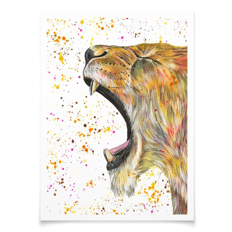 Lioness Reeva Art Print Lioness Reeva Art Print wall art product Emma LC Art