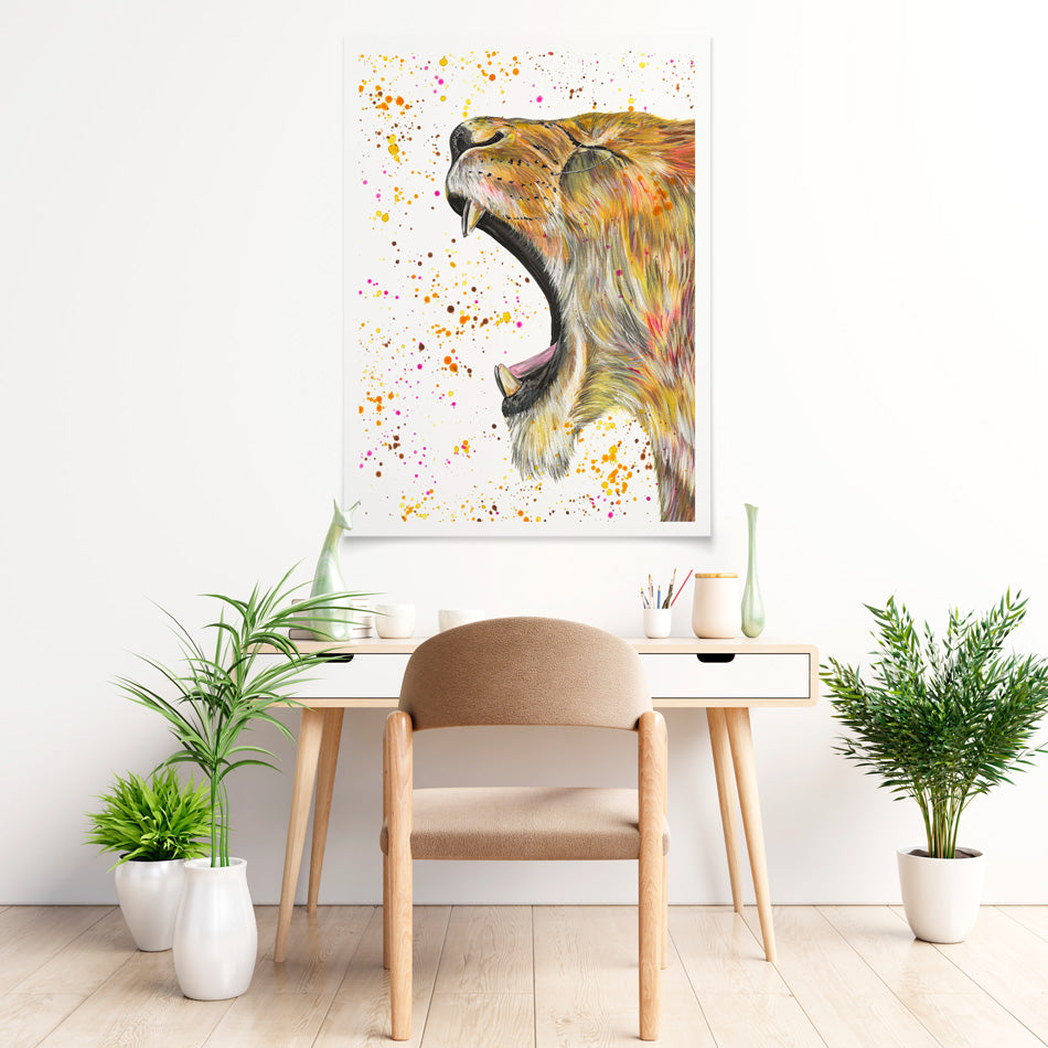 Lioness Reeva Art Print Lioness Reeva Art Print wall art product Emma LC Art