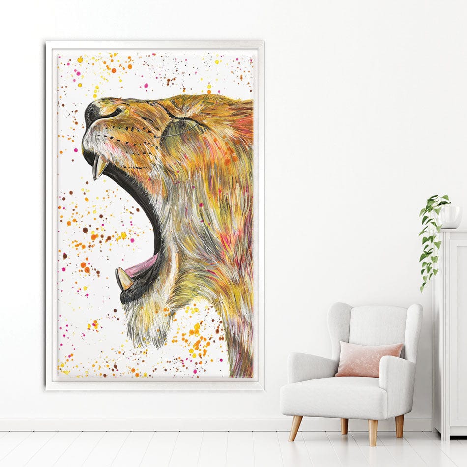 Lioness Reeva Canvas Print wall art product Emma LC Art