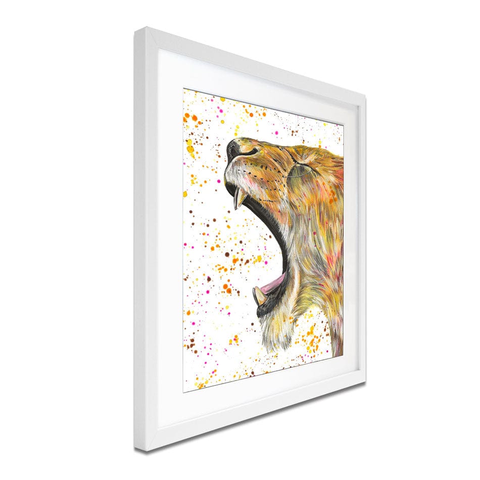 Lioness Reeva Framed Art Print wall art product Emma LC Art