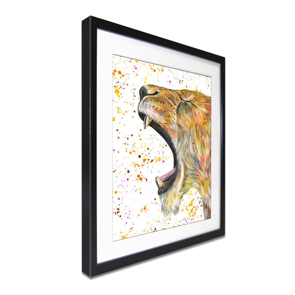 Lioness Reeva Framed Art Print wall art product Emma LC Art