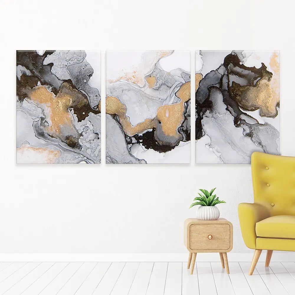 Liquid Luxury Trio Canvas Print Liquid Luxury Trio Canvas Print wall art product AlonaPanchenko / Shutterstock