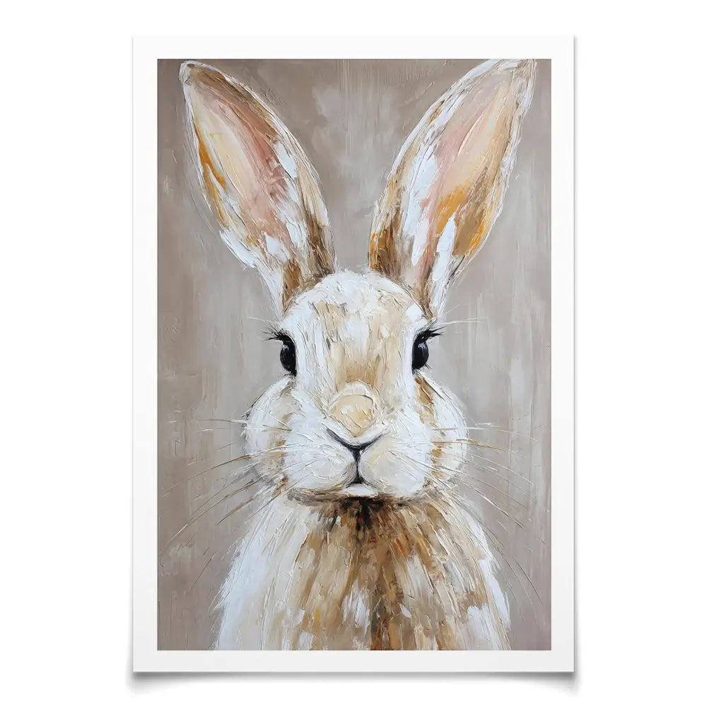 Little Brown Bunny Art Print Little Brown Bunny Art Print wall art product Petals Prints Design - Independent
