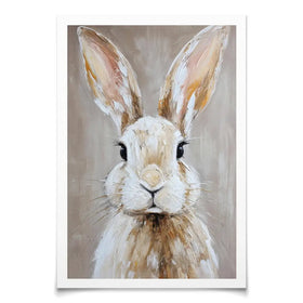 Little Brown Bunny Art Print Little Brown Bunny Art Print wall art product Petals Prints Design - Independent