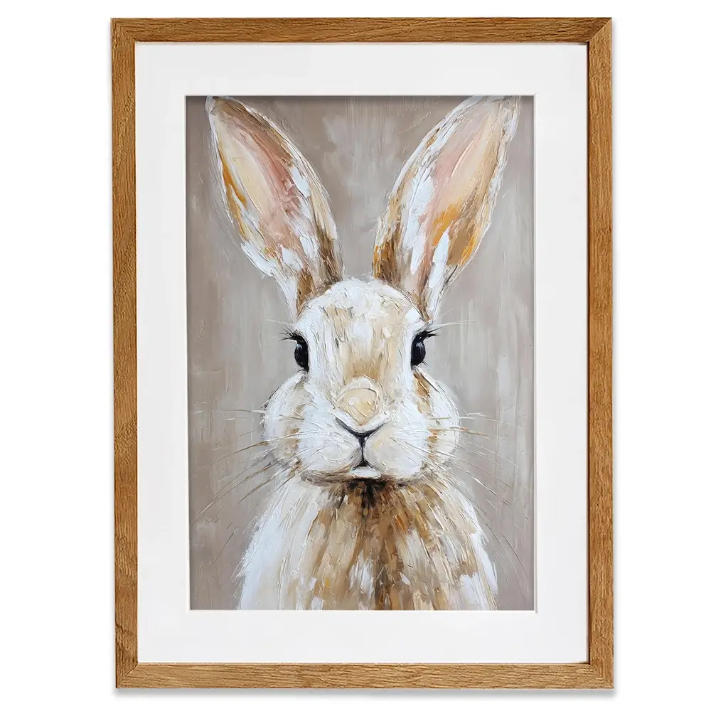Little Brown Bunny Framed Art Print Little Brown Bunny Framed Art Print wall art product Petals Prints Design - Independent