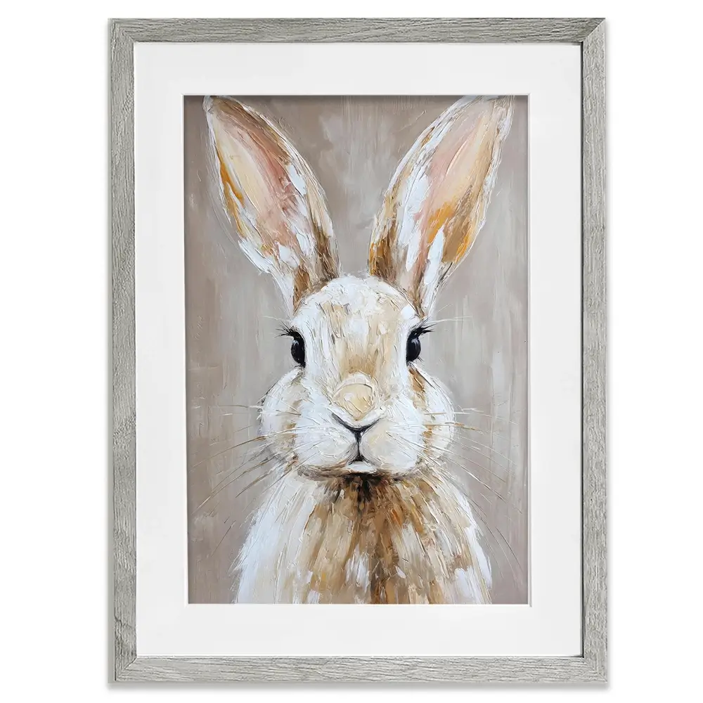 Little Brown Bunny Framed Art Print Little Brown Bunny Framed Art Print wall art product Petals Prints Design - Independent