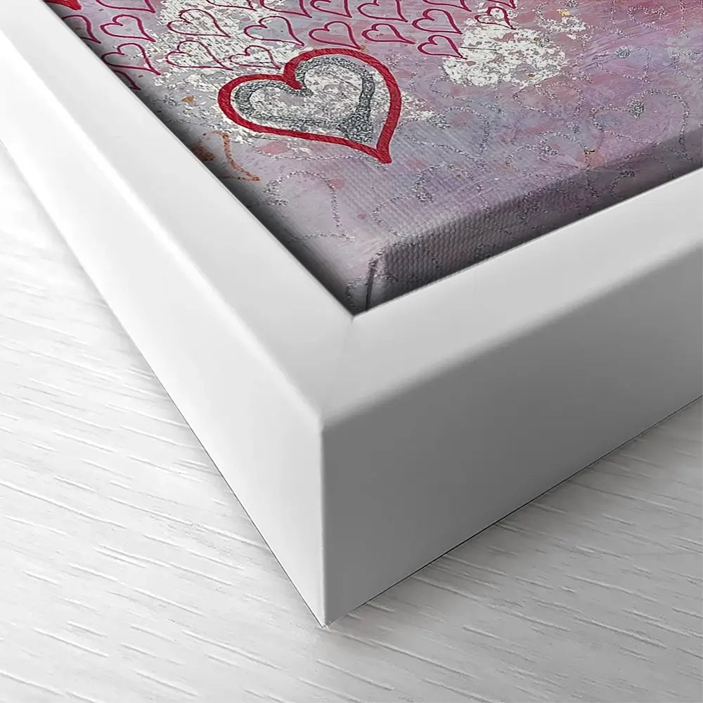 Little Hearts Square Canvas Print Little Hearts Square Canvas Print wall art product Jane Brookshaw