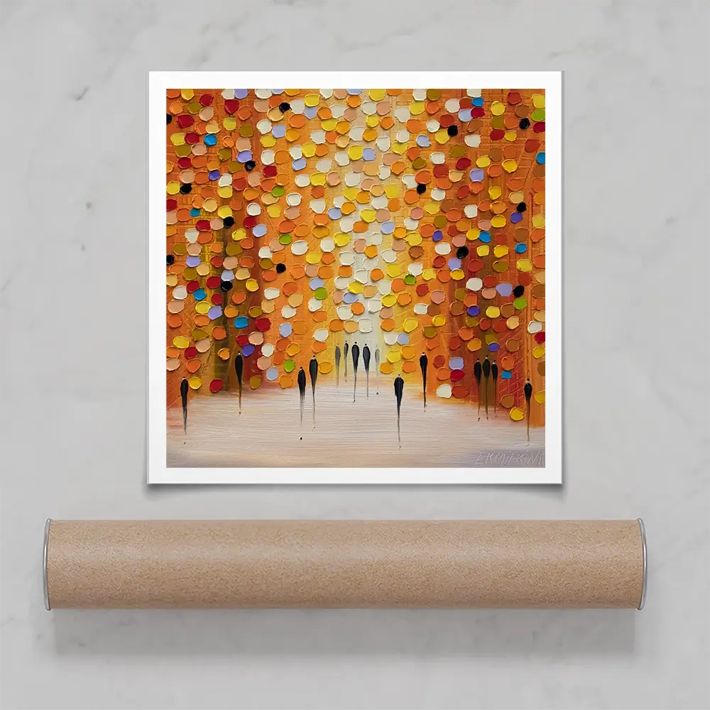 Little Sunset Square Art Print Little Sunset Square Art Print wall art product Ekaterina Ermilkina