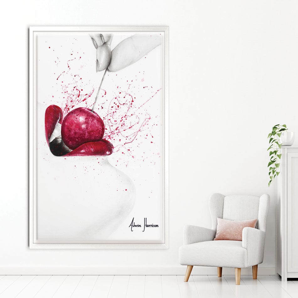 Little Sweet Cherry Canvas Print wall art product Ashvin Harrison