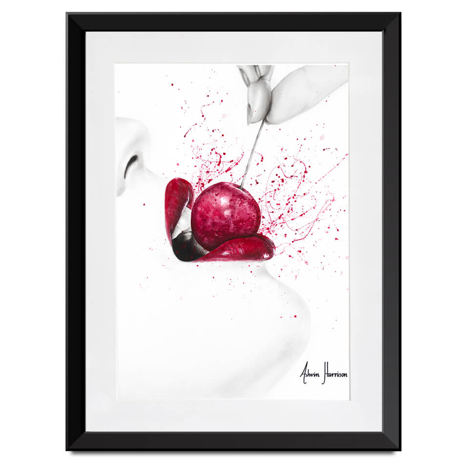 Little Sweet Cherry Framed Art Print Little Sweet Cherry Framed Art Print wall art product Ashvin Harrison