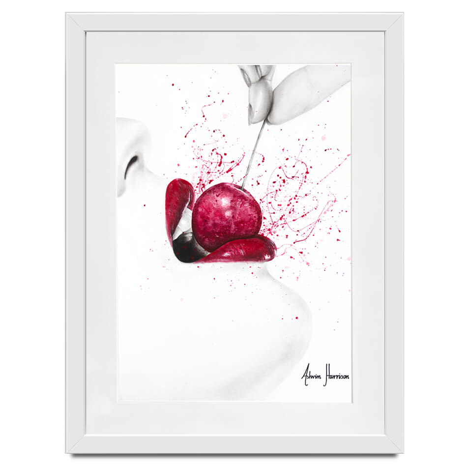 Little Sweet Cherry Framed Art Print Little Sweet Cherry Framed Art Print wall art product Ashvin Harrison