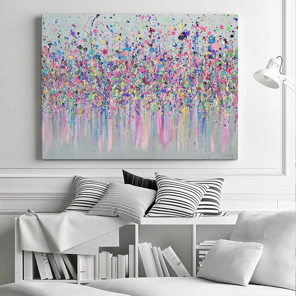 Live Life In Colour Canvas Print Live Life In Colour Canvas Print wall art product Jo Gough