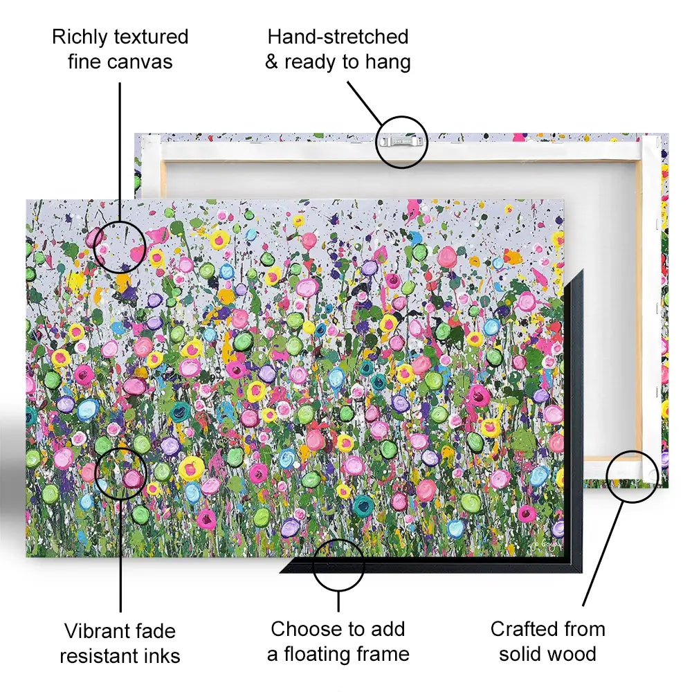 Live Life In Full Bloom Canvas Print Live Life In Full Bloom Canvas Print wall art product Jo Gough