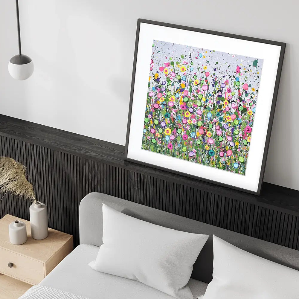 Live Life In Full Bloom Square Framed Art Print Live Life In Full Bloom Square Framed Art Print wall art product Art Print Shop