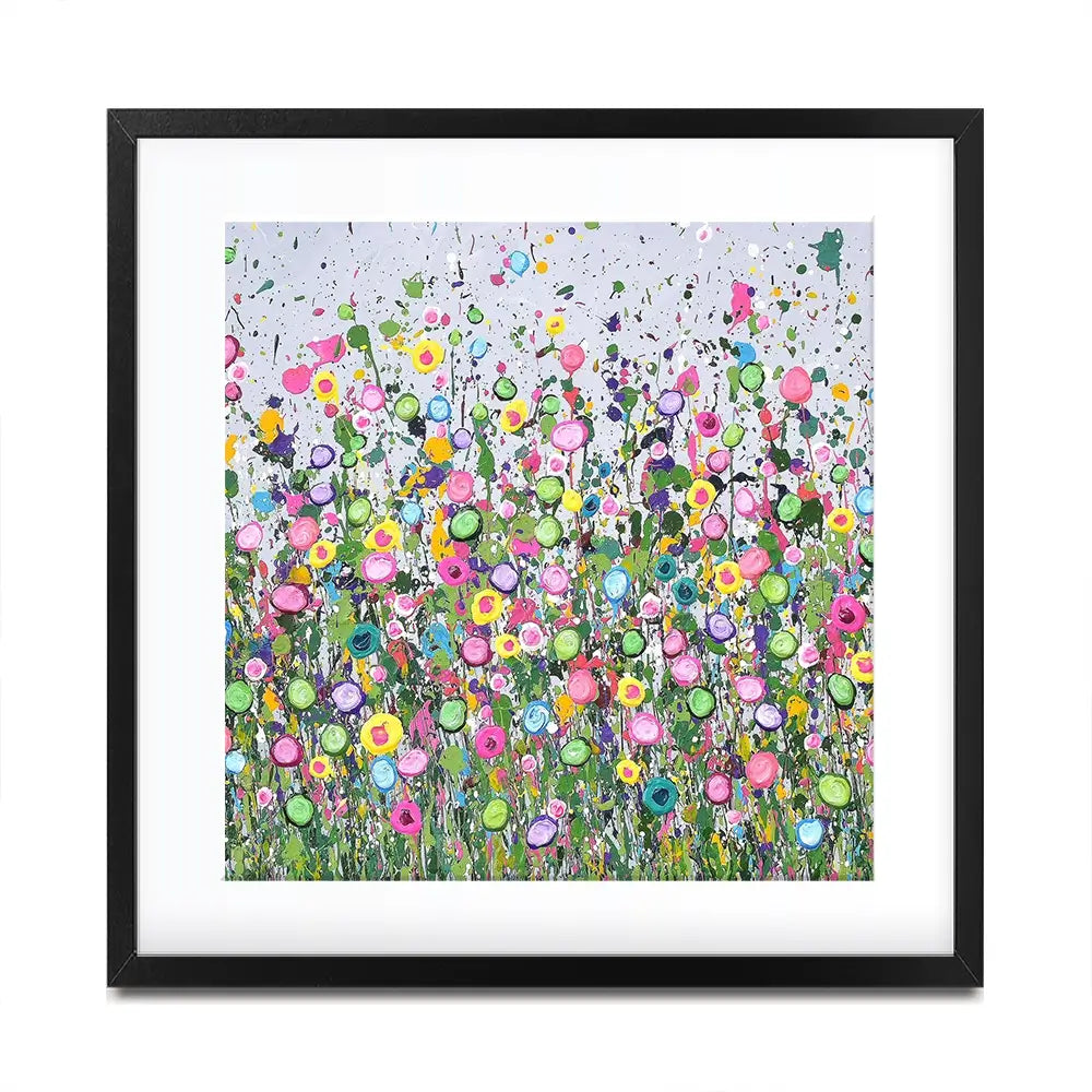 Live Life In Full Bloom Square Framed Art Print Live Life In Full Bloom Square Framed Art Print wall art product Art Print Shop