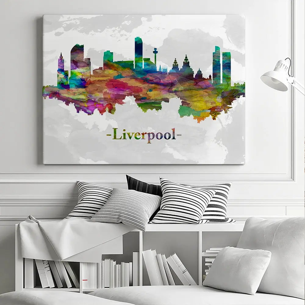 Liverpool In Colour Canvas Print Liverpool In Colour Canvas Print wall art product Towseef Dar / Shutterstock