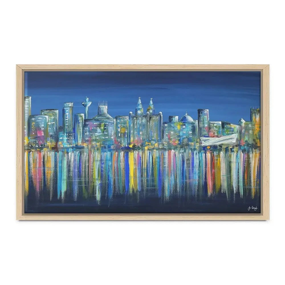 Liverpool Skyline Canvas Print Liverpool Skyline Canvas Print wall art product Jo Gough