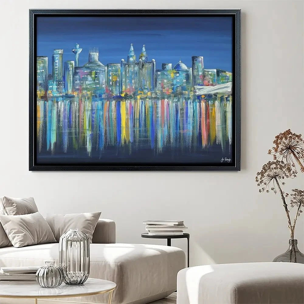 Liverpool Skyline Canvas Print Liverpool Skyline Canvas Print wall art product Jo Gough