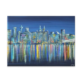 Liverpool Skyline Canvas Print Liverpool Skyline Canvas Print wall art product Jo Gough