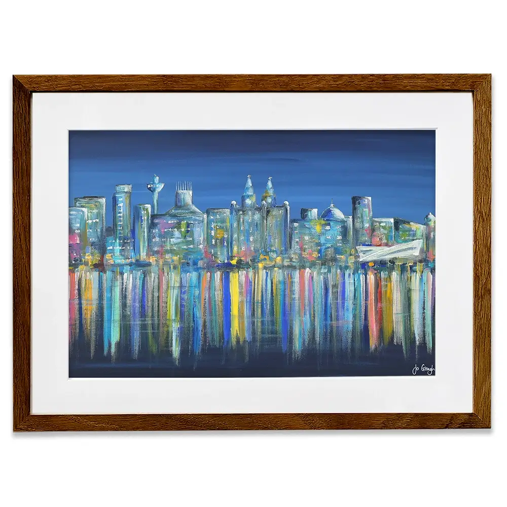 Liverpool Skyline Framed Art Print Liverpool Skyline Framed Art Print wall art product Jo Gough