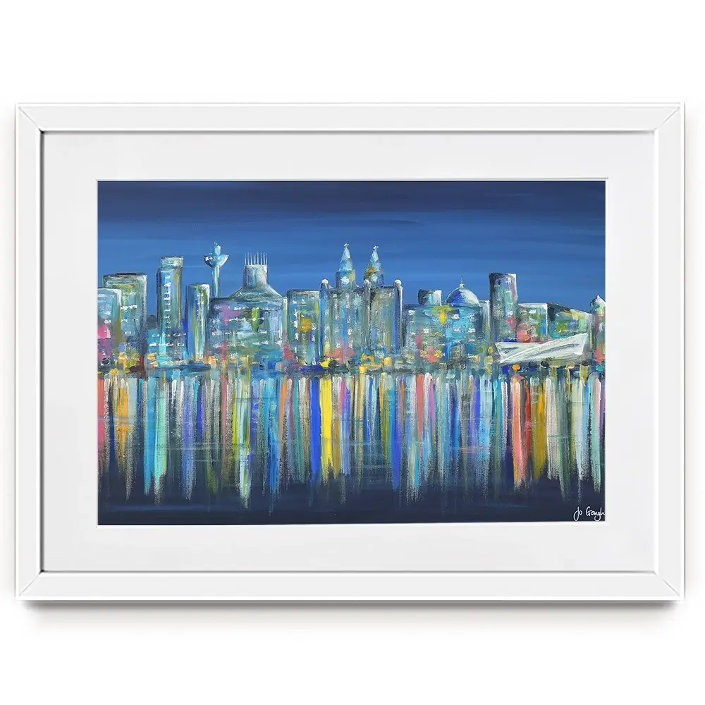 Liverpool Skyline Framed Art Print Liverpool Skyline Framed Art Print wall art product Jo Gough