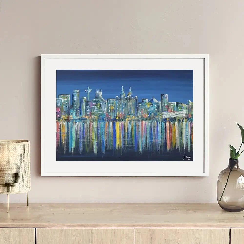 Liverpool Skyline Framed Art Print Liverpool Skyline Framed Art Print wall art product Jo Gough