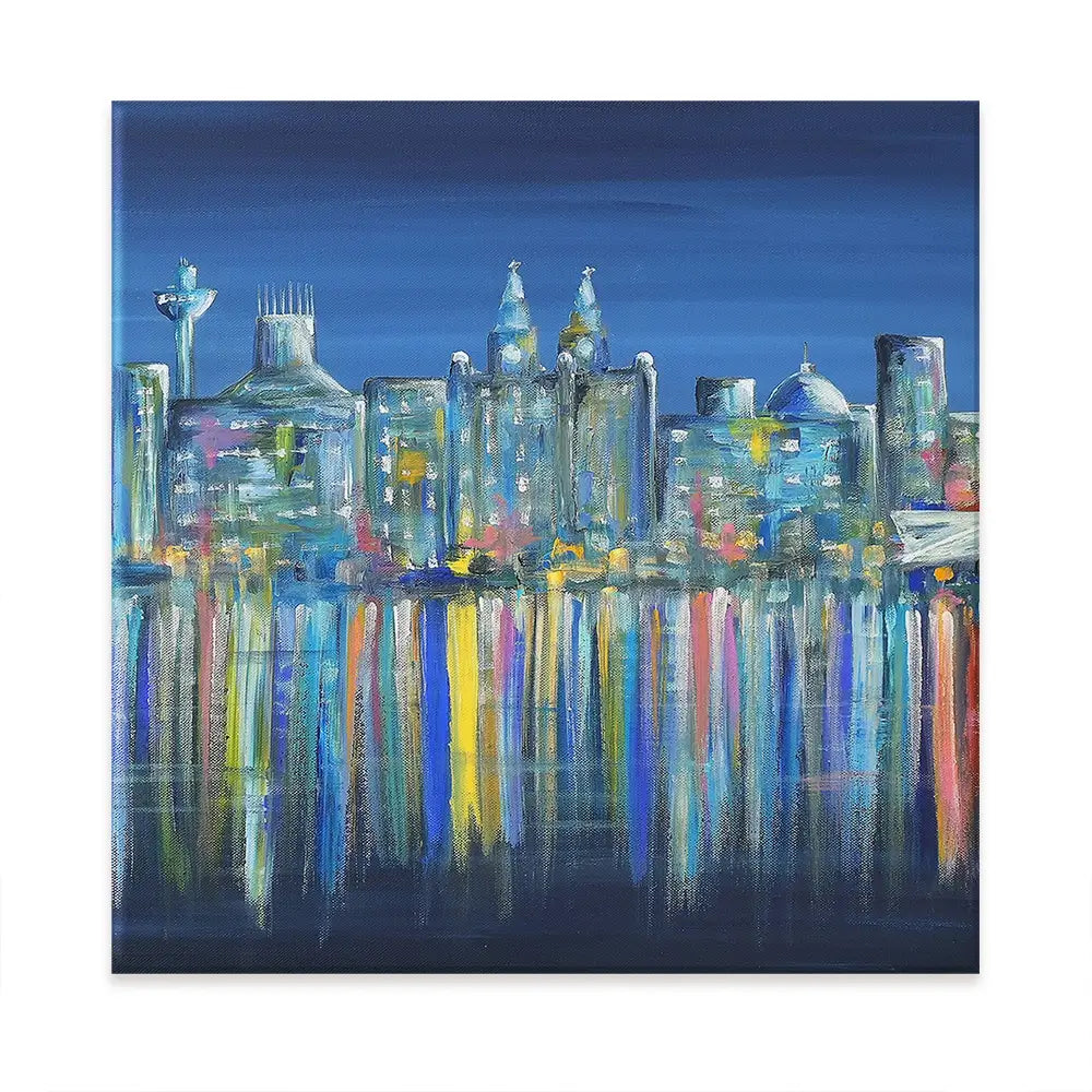 Liverpool Skyline Oversized Canvas Print Liverpool Skyline Oversized Canvas Print wall art product Art Print Shop