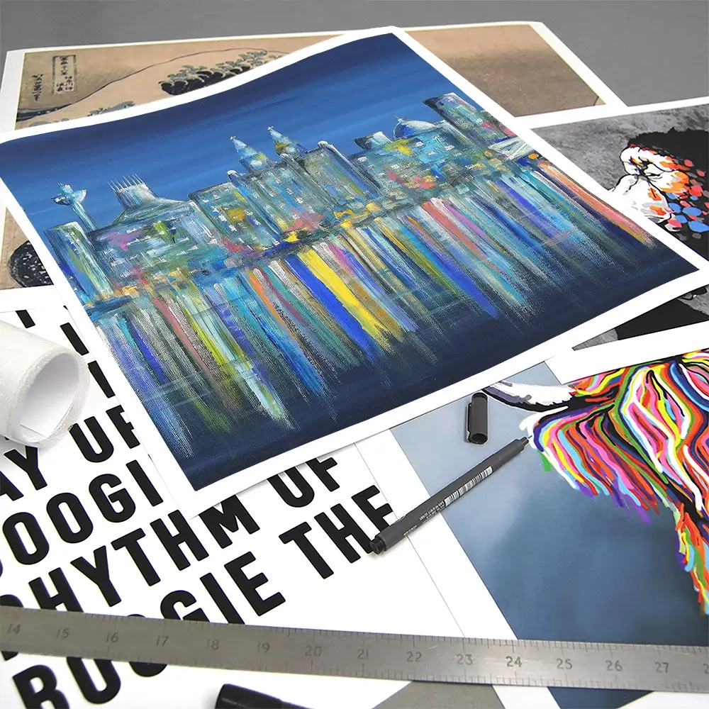Liverpool Skyline Square Art Print Liverpool Skyline Square Art Print wall art product Art Print Shop