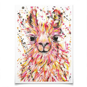 Llama Dusty Art Print Llama Dusty Art Print wall art product Emma LC Art