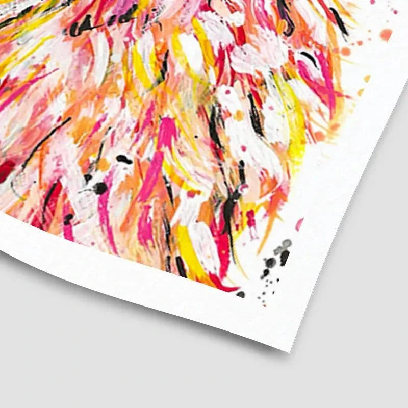 Llama Dusty Art Print Llama Dusty Art Print wall art product Emma LC Art