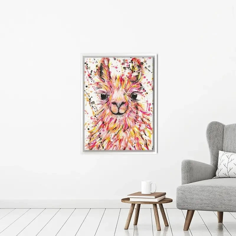 Llama Dusty Canvas Print Llama Dusty Canvas Print wall art product Emma LC Art