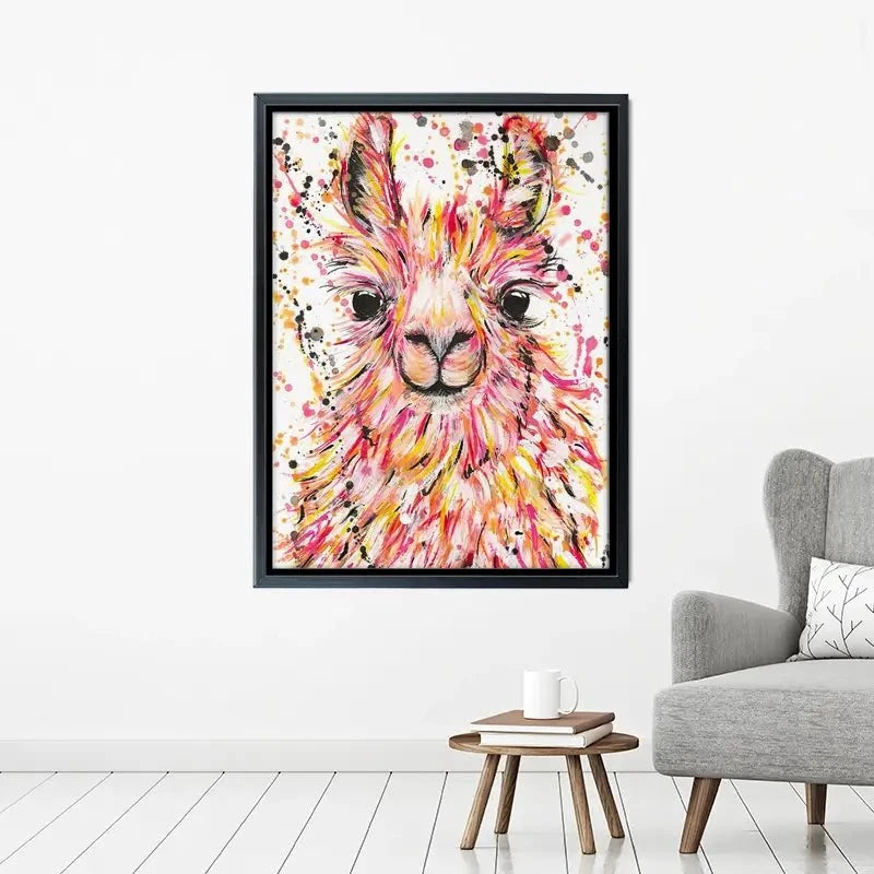Llama Dusty Canvas Print Llama Dusty Canvas Print wall art product Emma LC Art