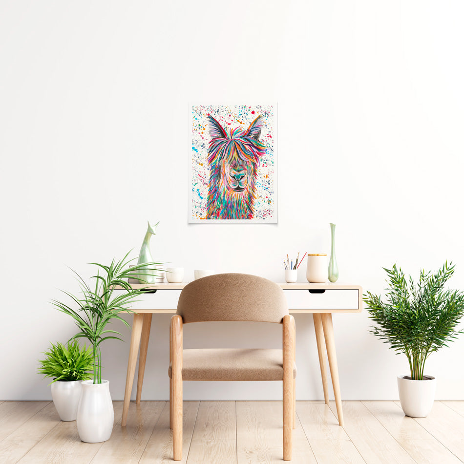 Llama Hamilton Art Print Llama Hamilton Art Print wall art product Emma LC Art