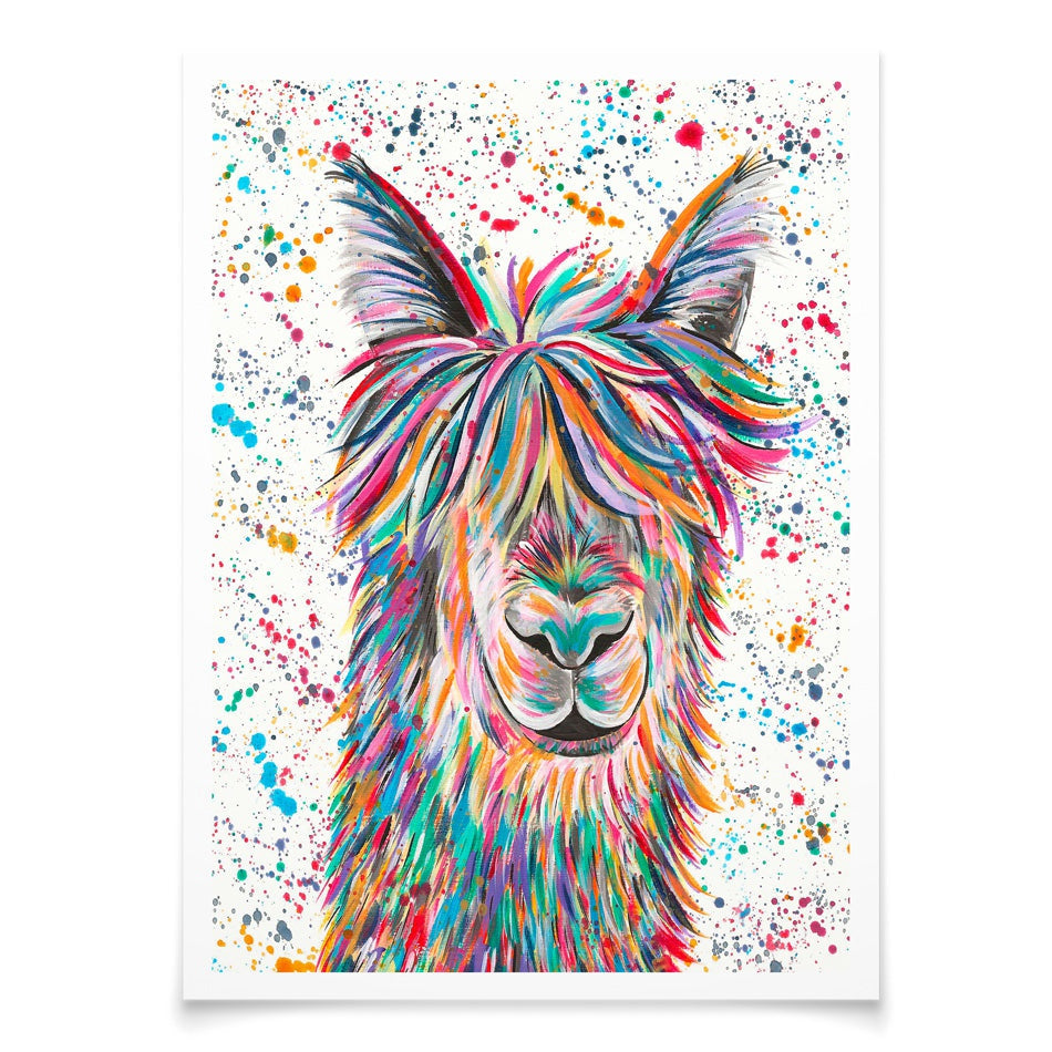 Llama Hamilton Art Print Llama Hamilton Art Print wall art product Emma LC Art