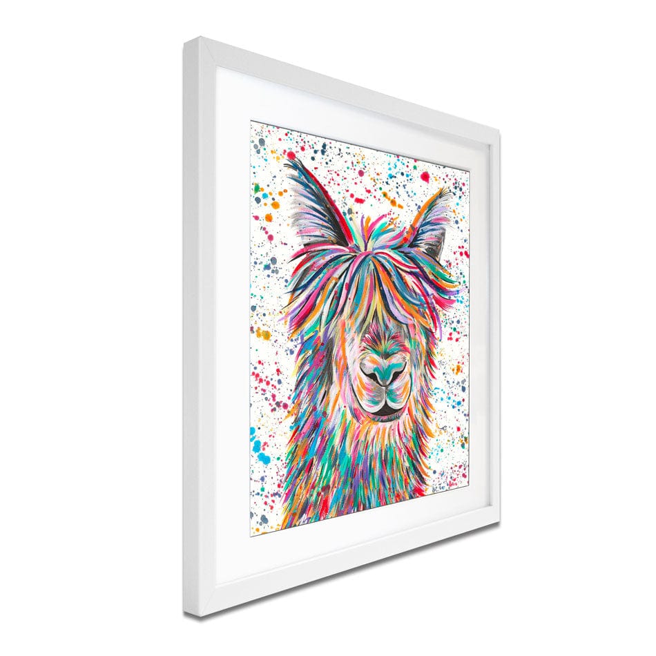 Llama Hamilton Framed Art Print wall art product Emma LC Art