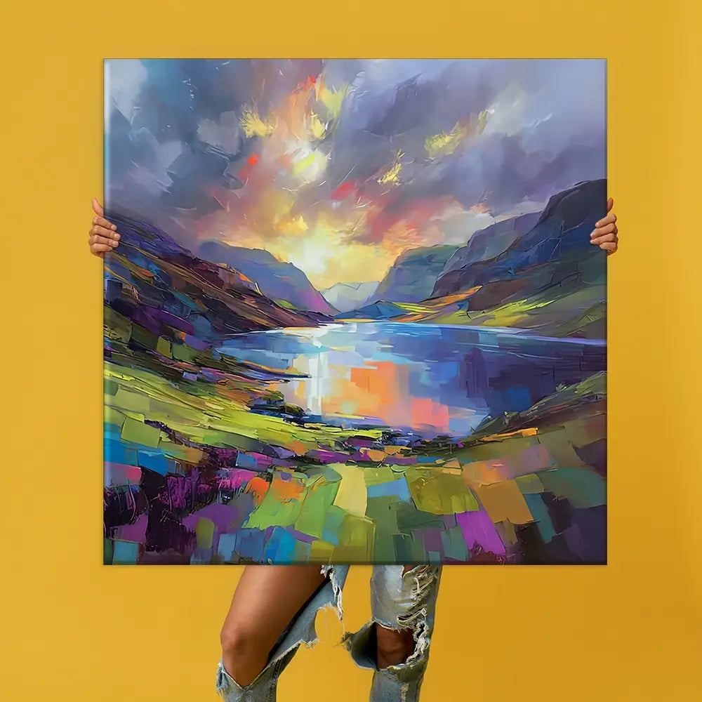 Loch Maree Oversized Canvas Print Loch Maree Oversized Canvas Print wall art product David Alexander Elder