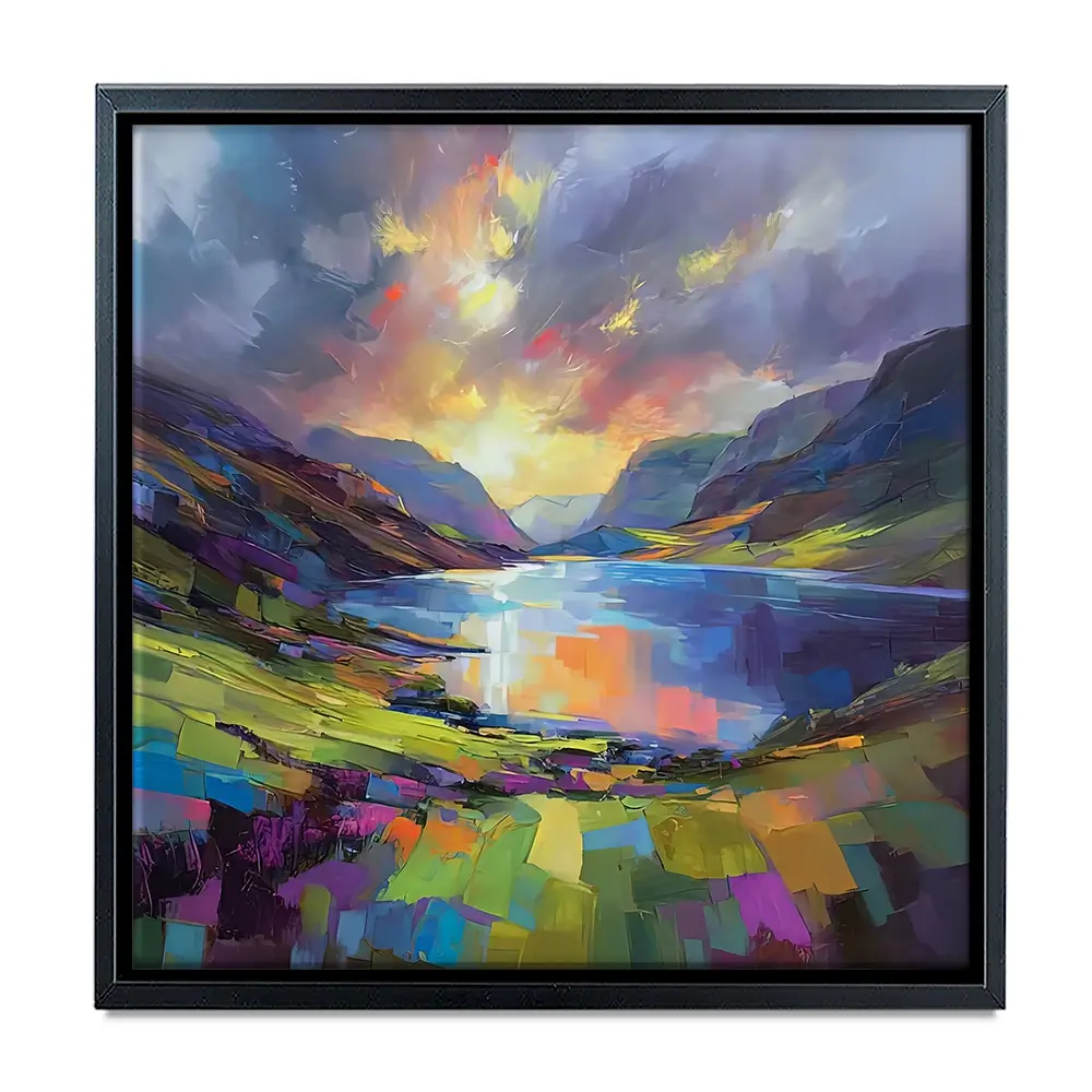 Loch Maree Square Canvas Print Loch Maree Square Canvas Print wall art product David Alexander Elder