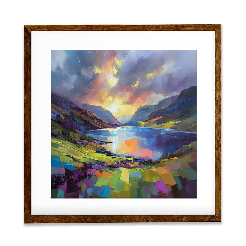 Loch Maree Square Framed Art Print Loch Maree Square Framed Art Print wall art product David Alexander Elder