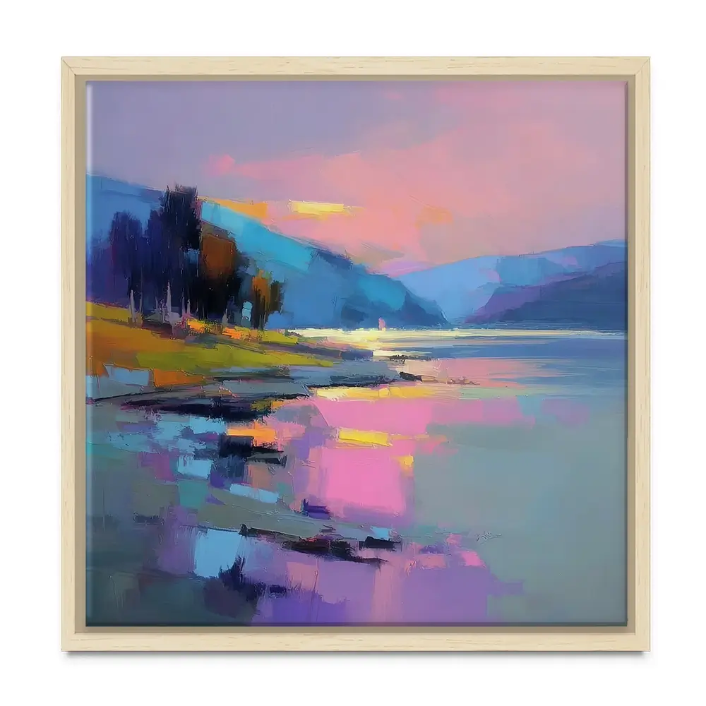Loch Talla Dusk Square Canvas Print Loch Talla Dusk Square Canvas Print wall art product David Alexander Elder