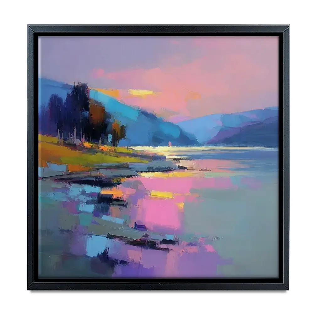 Loch Talla Dusk Square Canvas Print Loch Talla Dusk Square Canvas Print wall art product David Alexander Elder