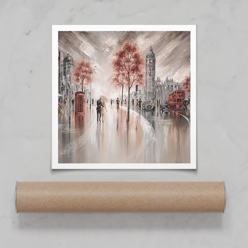 London Luxe Square Art Print London Luxe Square Art Print wall art product Art Print Shop