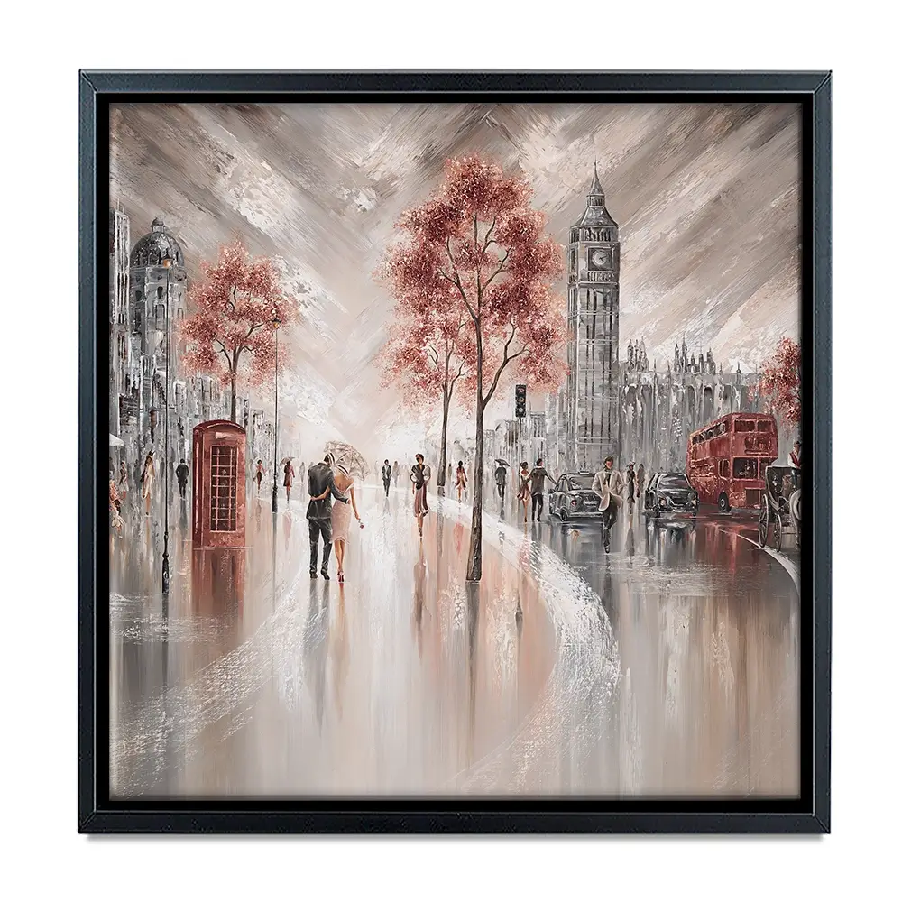 London Luxe Square Canvas Print London Luxe Square Canvas Print wall art product Art Print Shop