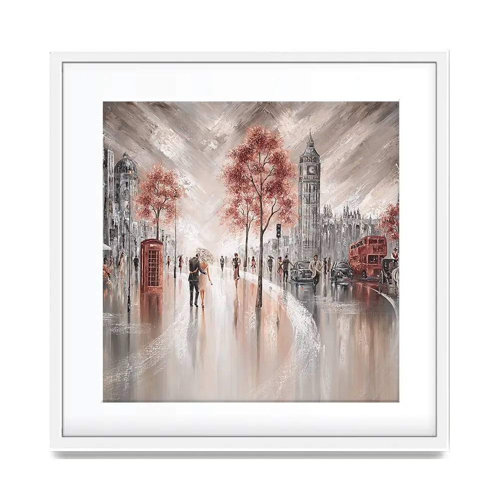 London Luxe Square Framed Art Print London Luxe Square Framed Art Print wall art product Art Print Shop