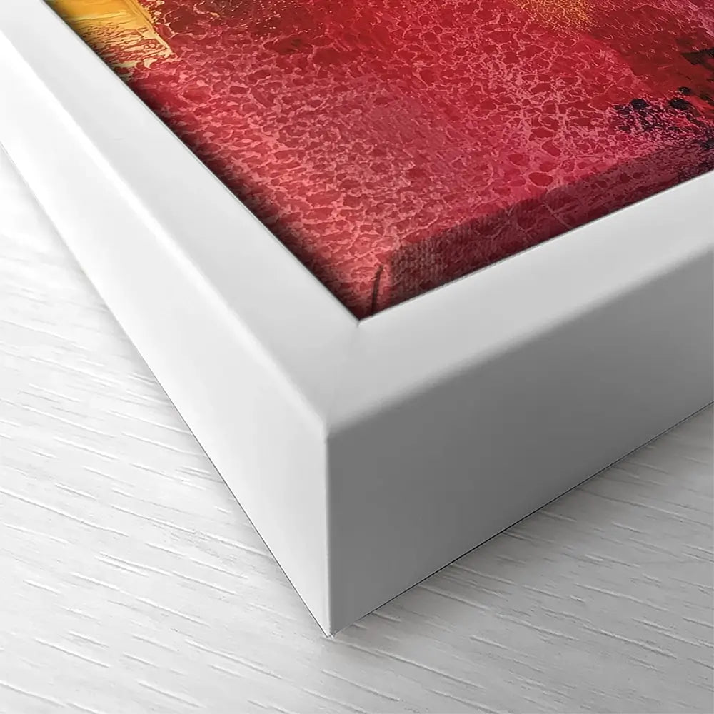London Rain Through Glass Square Canvas Print London Rain Through Glass Square Canvas Print wall art product Chromatic Storm Studio