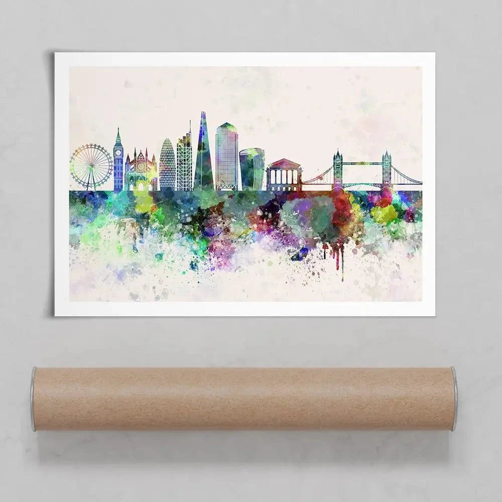 London Skyline Art Print London Skyline Art Print wall art product Cristina Romero Palma / Shutterstock