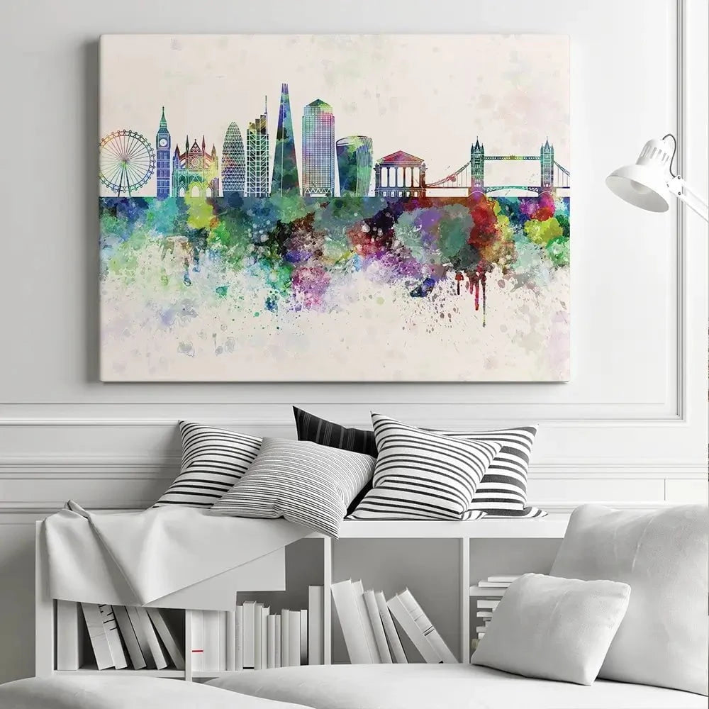 London Skyline Canvas Print London Skyline Canvas Print wall art product Cristina Romero Palma / Shutterstock