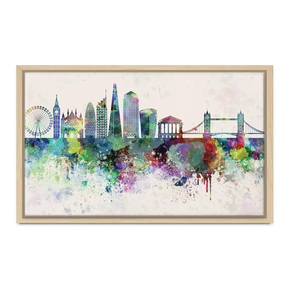 London Skyline Canvas Print London Skyline Canvas Print wall art product Cristina Romero Palma / Shutterstock