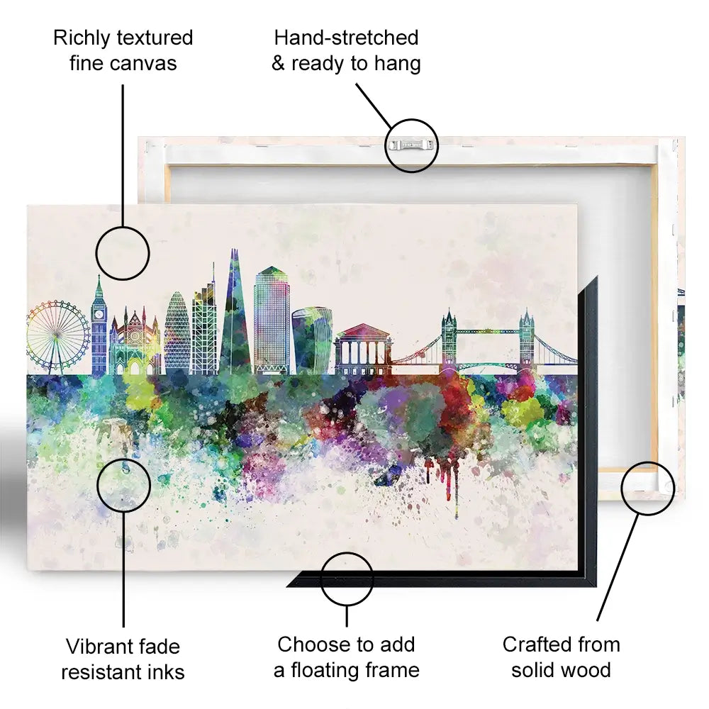 London Skyline Canvas Print London Skyline Canvas Print wall art product Cristina Romero Palma / Shutterstock