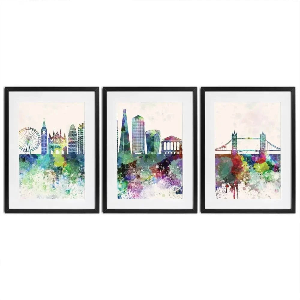 London Skyline Framed Art Print Trio London Skyline Framed Art Print Trio wall art product Cristina Romero Palma / Shutterstock