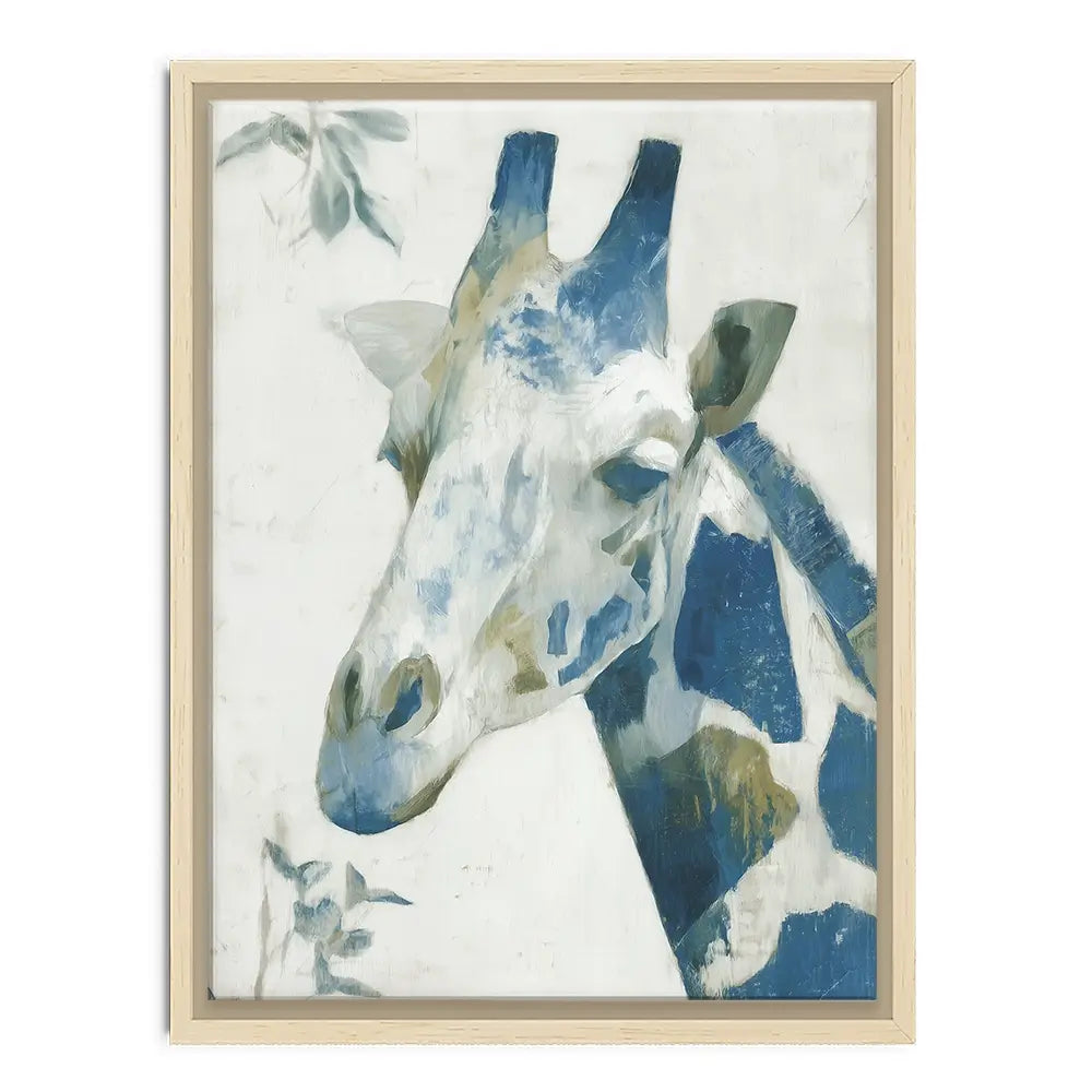 Lone Giraffe Botanical Hush Canvas Print Lone Giraffe Botanical Hush Canvas Print wall art product Chromatic Storm Studio
